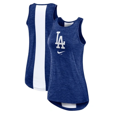 Nike Royal Los Angeles Dodgers Right Mix High Neck Tank Top