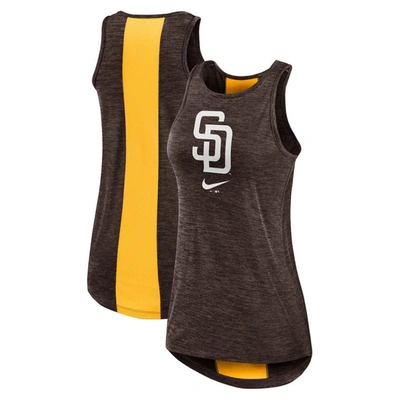 Nike Brown San Diego Padres Right Mix High Neck Tank Top