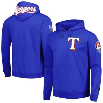 Pro Standard Royal Texas Rangers Team Logo Pullover Hoodie