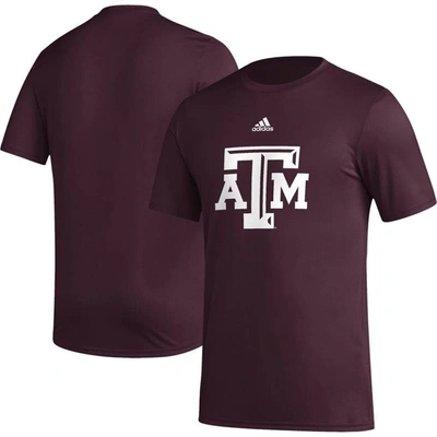 Adidas Originals Men's Adidas Maroon Texas A&m Aggies Basics Secondary Pre-game Aeroready T-shirt