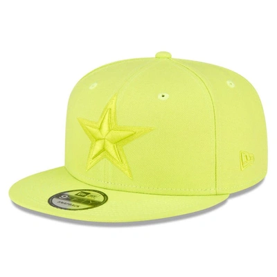 New Era Neon Green Dallas Cowboys Color Pack Brights 9fifty Snapback Hat