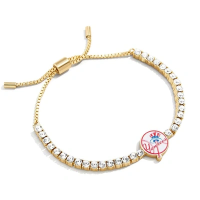 Baublebar New York Yankees Pull-tie Tennis Bracelet In White