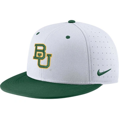 Nike White Baylor Bears Aero True Baseball Performance Fitted Hat