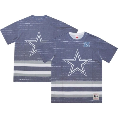 Mitchell & Ness Men's  Navy Dallas Cowboys Jumbotron 3.0 T-shirt