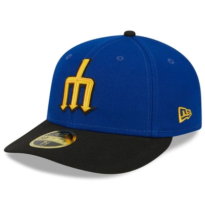 New Era Men's  Royal, Black Seattle Mariners 2023 City Connect Low Profile 59fifty Fitted Hat In Royal,black
