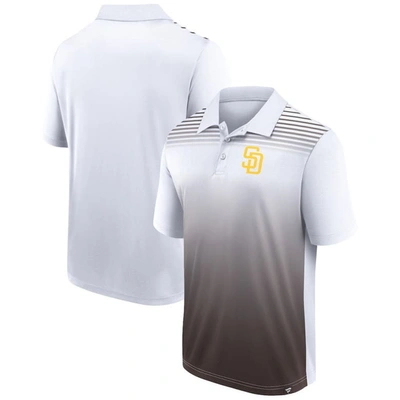 Fanatics Men's  White, Brown San Diego Padres Sandlot Game Polo Shirt In White,brown