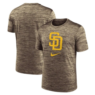 Nike Brown San Diego Padres Logo Velocity Performance T-shirt
