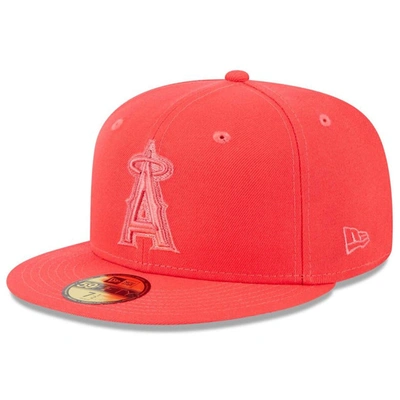 New Era Red Los Angeles Angels 2023 Spring Colour Basic 59fifty Fitted Hat