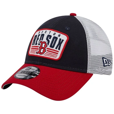 New Era Navy Boston Red Sox Two-tone Patch 9forty Snapback Hat