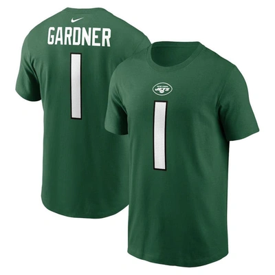Nike Men's  Sauce Gardner Green New York Jets Player Name And Number T-shirt
