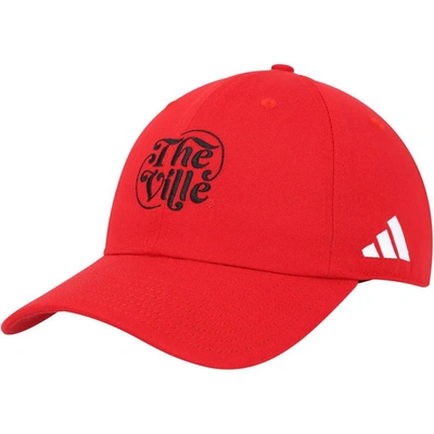 Adidas Originals Adidas Red Louisville Cardinals Slouch Adjustable Hat