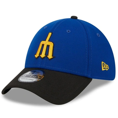 New Era Men's  Royal, Black Seattle Mariners 2023 City Connect 39thirty Flex Fit Hat In Royal,black