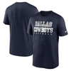 Nike Navy Dallas Cowboys Legend Practice Performance T-shirt In Blue