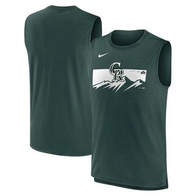 Nike Green Colorado Rockies City Connect Muscle Tank Top