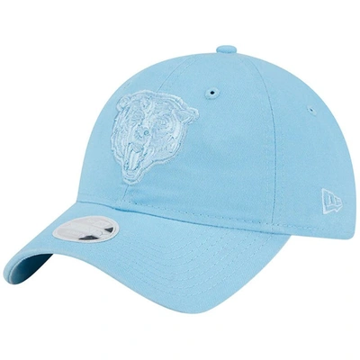 New Era Light Blue Chicago Bears Color Pack Brights 9twenty Adjustable Hat