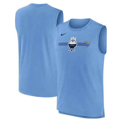 Nike Powder Blue Milwaukee Brewers City Connect Muscle Tank Top
