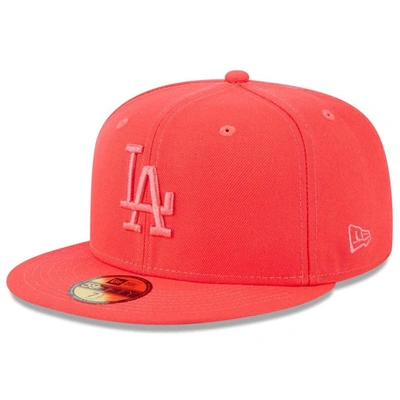 New Era Red Los Angeles Dodgers 2023 Spring Color Basic 59fifty Fitted Hat