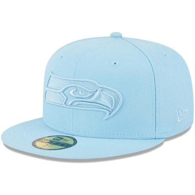 New Era Light Blue Seattle Seahawks Color Pack Brights 59fifty Fitted ...