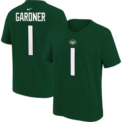 Nike Kids' Little Boys And Girls  Sauce Gardner Green New York Jets Player Name And Number T-shirt