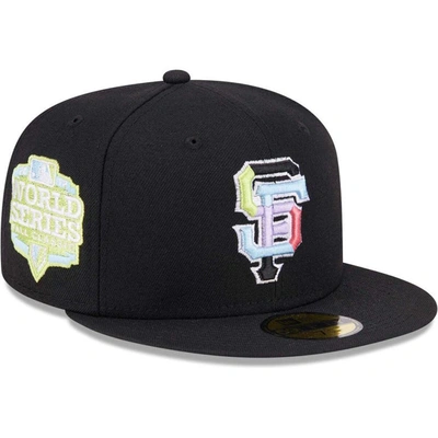New Era Black San Francisco Giants Multi-color Pack 59fifty Fitted Hat
