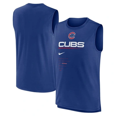 Nike Royal Chicago Cubs Exceed Performance Tank Top