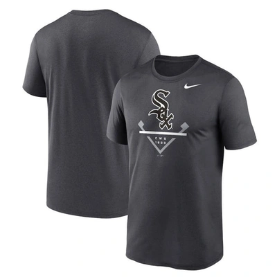 Nike Men's  Anthracite Chicago White Sox Big And Tall Icon Legend Performance T-shirt