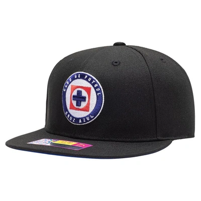 Fan Ink Black Cruz Azul Draft Night Fitted Hat ModeSens