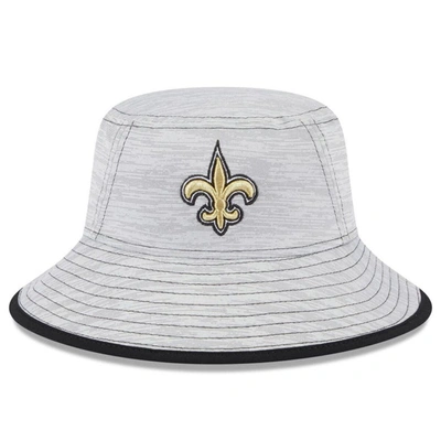 New Era Gray New Orleans Saints Game Bucket Hat