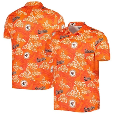 Reyn Spooner Orange Baltimore Orioles Cooperstown Collection Puamana Print Polo