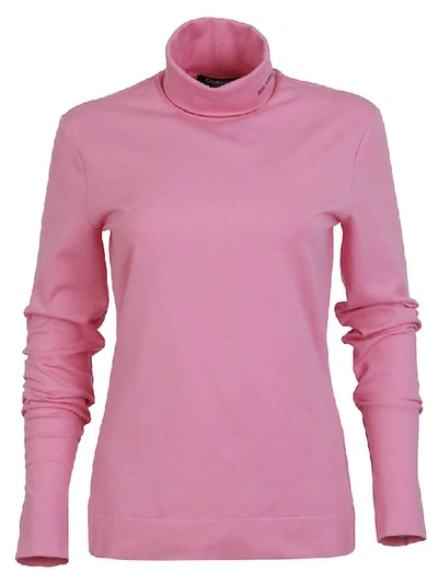 Calvin Klein Turtleneck Sweater In Pink & Purple