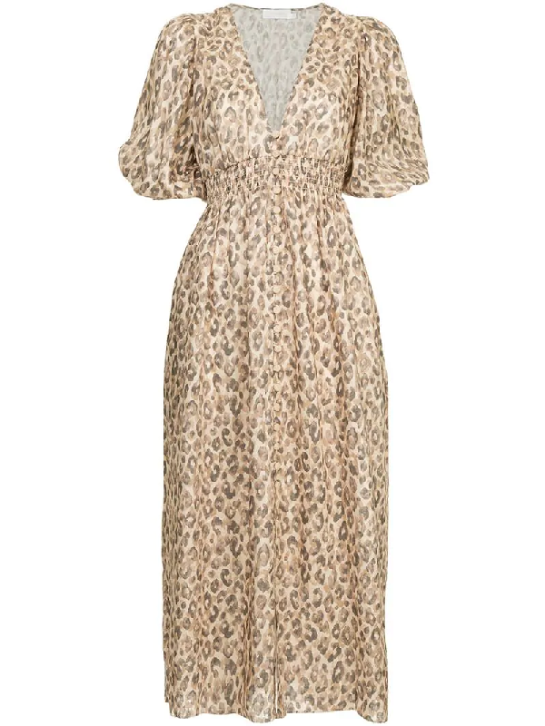 zimmermann melody leopard dress