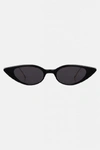 Illesteva Women's Marianne Slim Cat Eye Sunglasses, 48mm In Black/gray