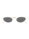 Illesteva Women's Marianne Slim Cat Eye Sunglasses, 48mm In White