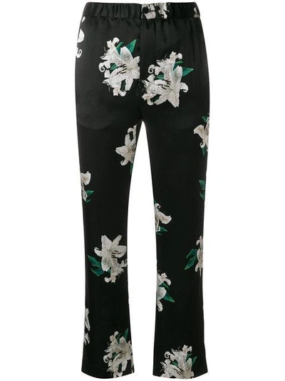 Dondup Cropped Floral Print Trousers