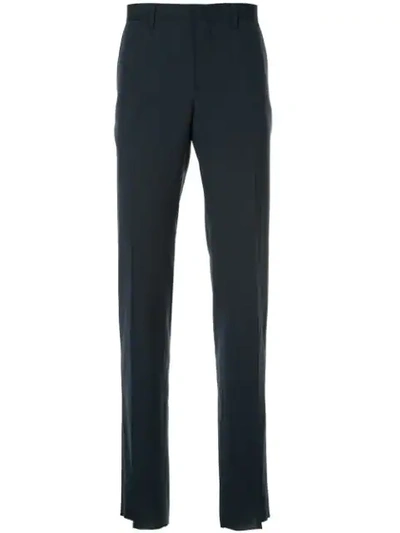 Cerruti 1881 Tailored Slim Trousers In Blue