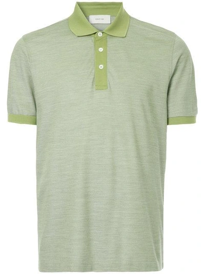 Cerruti 1881 Two-tone Polo Shirt In Green
