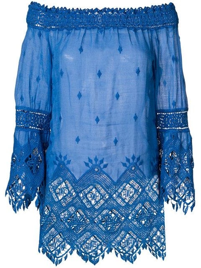 Temptation Positano Britania Blouse In Blue