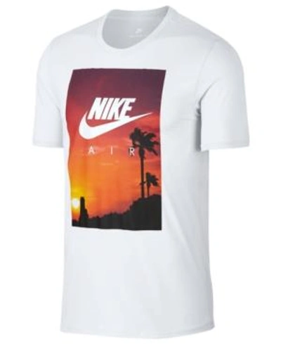 Nike Sportswear Men's Photo Graphic T-shirt In White/white
