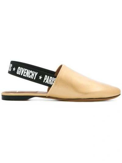 Givenchy Slingback Slippers - Metallic