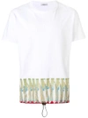 Valentino Contrast Panel T-shirt In White