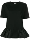 Stella Mccartney Ruffle Trim T-shirt - Black