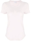 James Perse Sheer Slub Tee In Pink