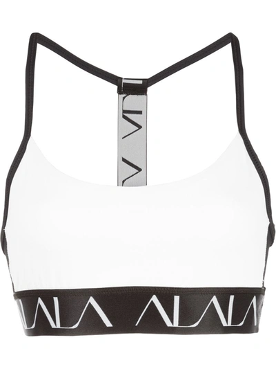 Alala Crest T-back Cami Sports Bra In White