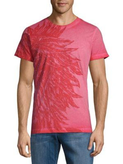 Diesel Graphic Cotton Tee In Red