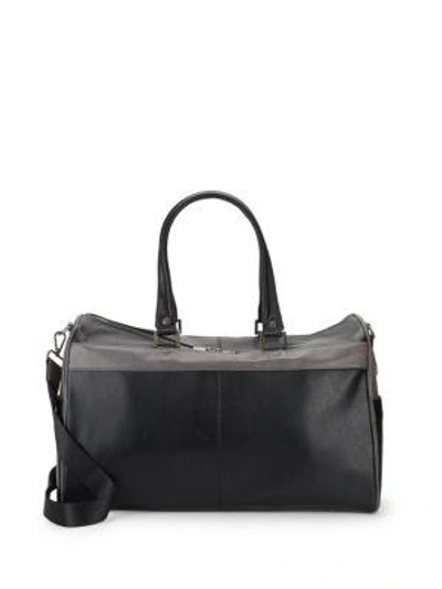 Robert Graham Siran Leather Duffel Bag In Black