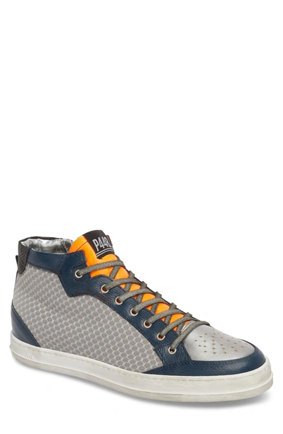 P448 High Top Tech Mesh Sneakers In Grey