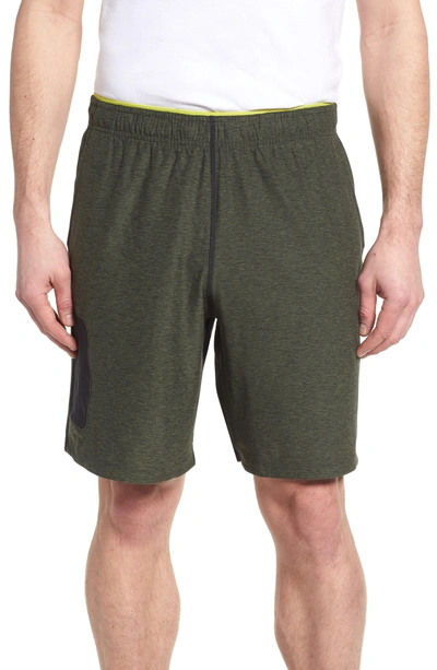New Balance Anticipate Shorts In Dark Covert Green