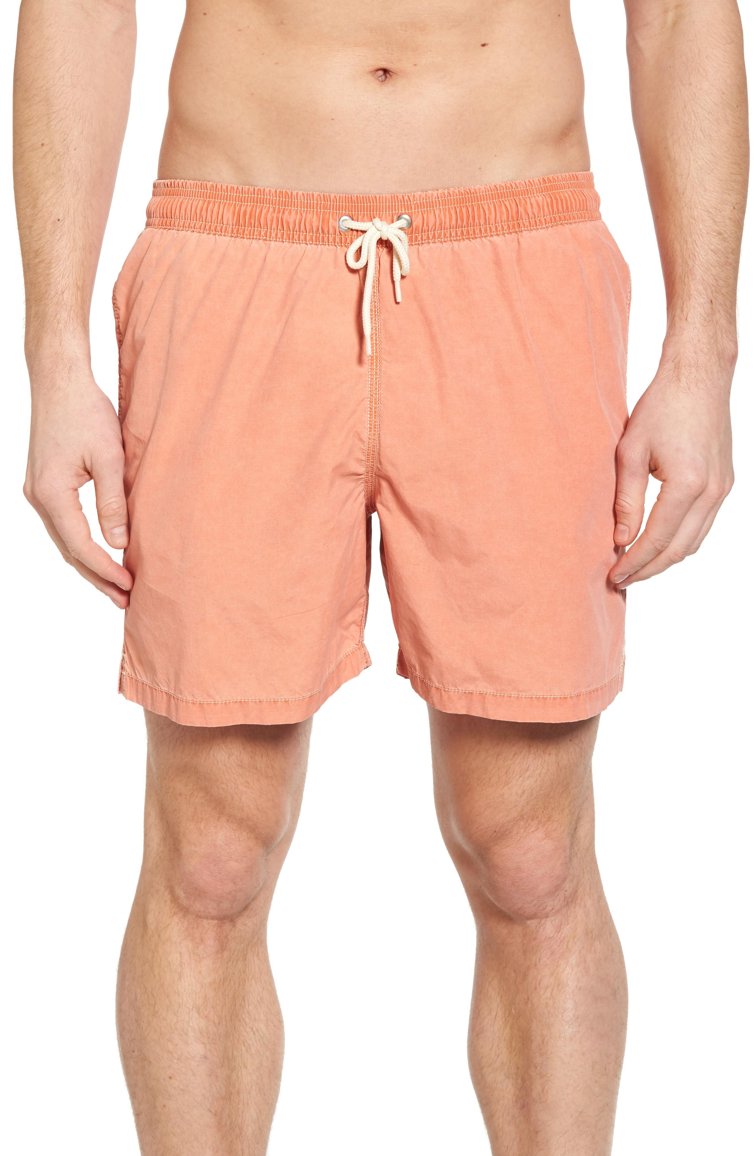 burnt orange swim trunks