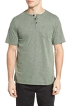 Hurley Dry Lagos Henley In Clay Green