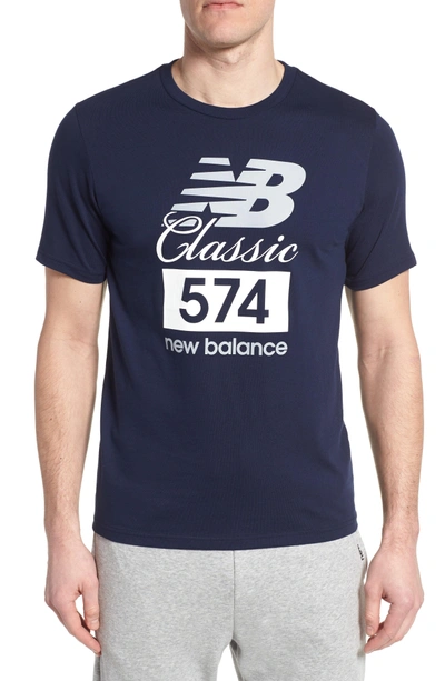 New Balance Athletics Classic 574 Crewneck T-shirt In Pigment | ModeSens